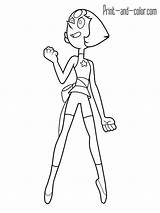 Steven Universe Pearl Coloring Pages Printable Print Cartoon Sketch Color Template sketch template