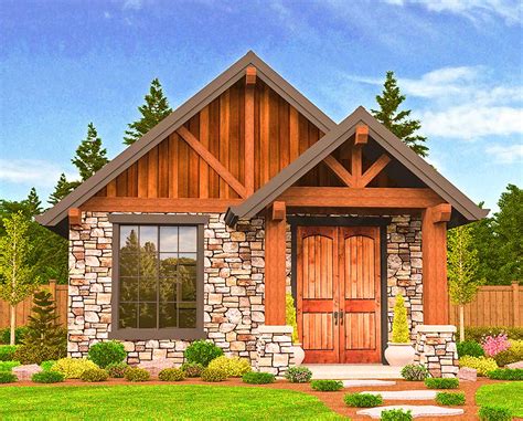 rustic guest cottage  vacation getaway ms architectural designs house plans