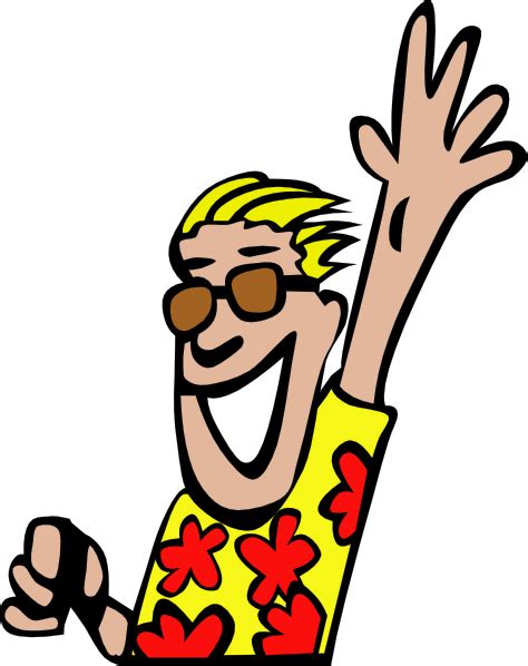 guy waving bye clip art  clkercom vector clip art  royalty