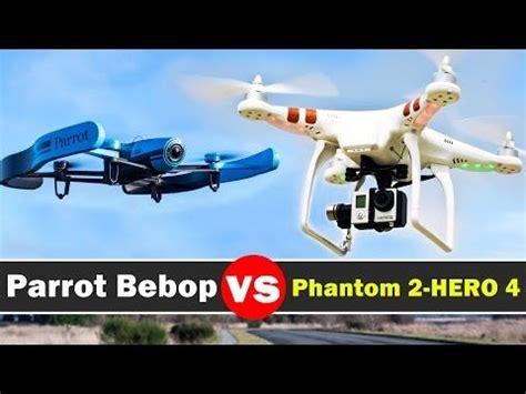 parrot bebop  dji phantom   gopro hero  black drone comparison drone dji phantom