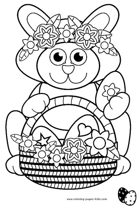 easter coloring sheet cute easter bunny