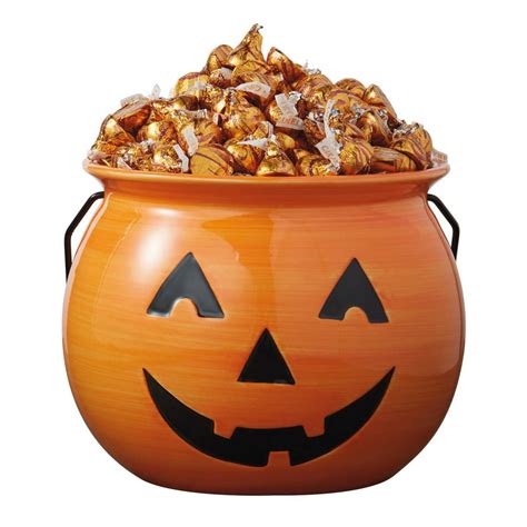 dii ceramic jack  lantern halloween candy bowl  treat  tricking