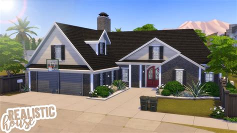 realistic family home  sims  speed build youtube