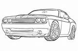 Coloring Car Pages Muscle Print sketch template