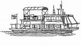 Houseboat Boat Sketch Down Columbia Ways Paintingvalley sketch template