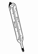 Termometro Thermometer Kleurplaat Malvorlage Temperatura Schoolplaten Termómetro Kleurplaten Colorir Onderwijs Leren Terwijl Afb Materiaal Stampare sketch template