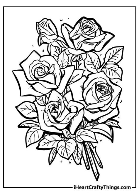 rose coloring pages   printables
