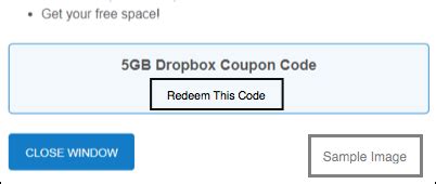 redeem   gb dropbox offer