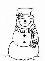 Snowman Coloring Pages Christmas Kids Print sketch template