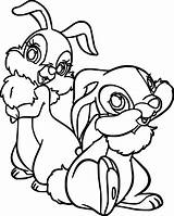 Coloring Thumper Pages Bunny Miss Bambi Sisters Two Disney Thumpers Cartoon Cartoons Wecoloringpage Getcolorings Color Printable Thumber Getdrawings sketch template