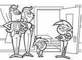 Coloring Fairly Pages Timmy Parents Odd Oddparents Vicky Turner Printable Quotes Kids Mr Pm Animated Film sketch template