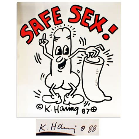 Keith Harings Famous Illustration Promoting Safe Sex