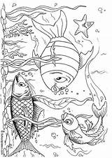 Vissen Fische Sheets Ausmalen sketch template