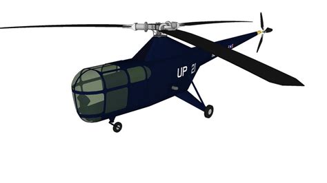 helicopter us navy sikorsky ho3s 1 3d warehouse