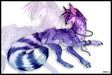 violet wolf adoptable sold  zerkwolf  deviantart