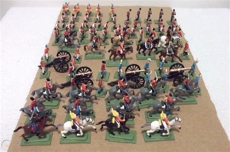 painted  scale figures napoleonic british infantry cavalry