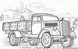 Coloring Pages Truck Blitz Opel Boys Colorkid Cars Pickup sketch template