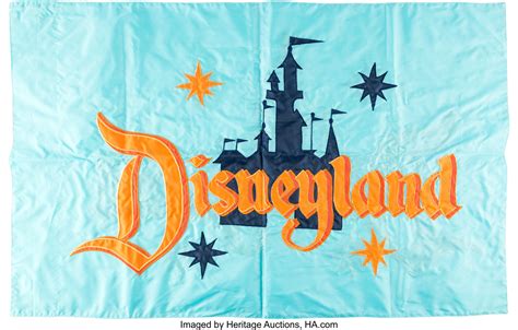 disneyland limited edition official disneyland flag walt disney lot  heritage auctions