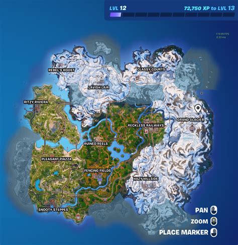 pois  locations  fortnite chapter  season  game