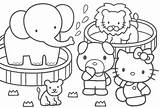 Coloring Pages Kitty Hello Printable Kids Print sketch template