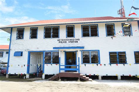 modernized police stations  commissioned stabroek news