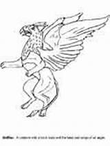 Coloring Griffin Pages Greek Creatures Monsters Kids Mythology Mystical Mythological Book Mythical Ancient Print Coloringpagebook Blake Eagle Printable Popular Lion sketch template