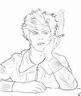 Bowie David Coloring Pages Getcolorings Stardust Colouring Ziggy Color Tumblr sketch template
