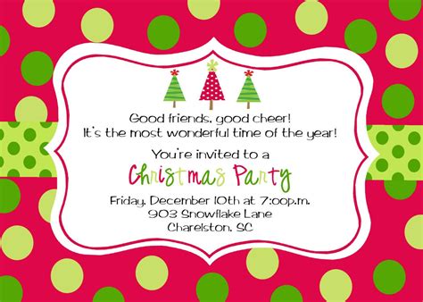 party invitation template   christmas party invitation