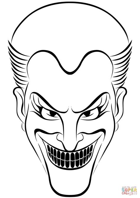 joker coloring page  printable coloring pages