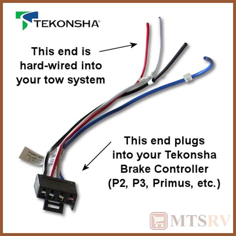 tekonsha  generic brake controller wiring harness   p prodigy p primus iq