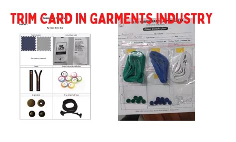 trim card  garments industry  importance