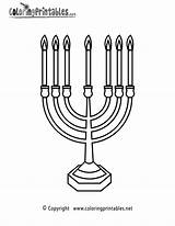 Jewish Coloring Candles Pages Religion Printable Thank Please Coloringprintables sketch template