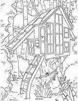Baumhaus Colorear Boomhut Treehouse Malvorlagen Boomhutten Kleurplaten Kleurplaat Colouring Houses Adulte Ausmalen Pat Malvorlage Catan Animaatjes Print Arbol árbol Coloringhome sketch template