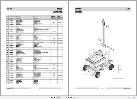 wacker neuson light tower ml ml ml parts assembly instruction operators manual