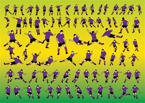 soccer players vector art graphics freevectorcom