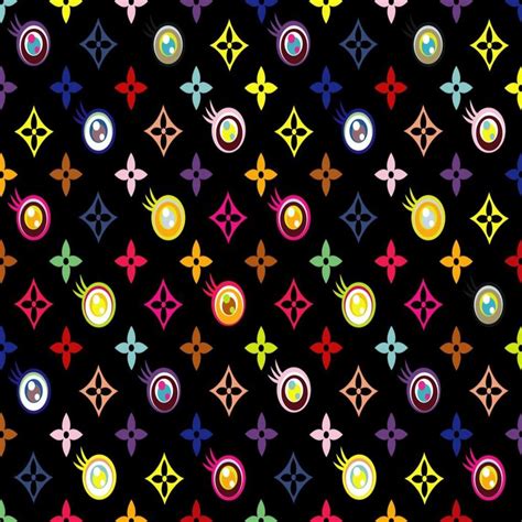 Louis Vuitton Black Eye Superflat Takashi Murakami Templates Para