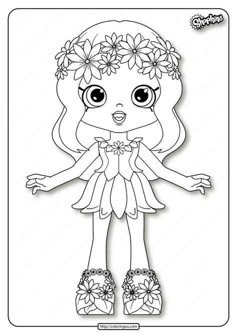 printable shopkins daisy petals coloring pages shopkins coloring