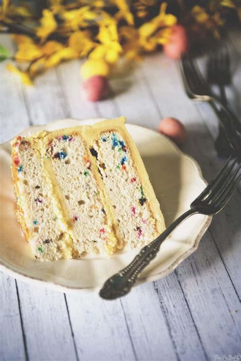 confetti layer cake with vanilla frosting kita roberts passthesushi