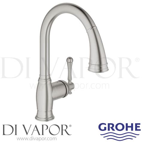 grohe dc bridgeford supersteel single lever sink mixer tap spare parts
