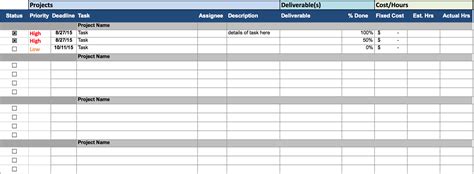 simple project plan template  db excelcom