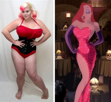 Who Copied Jessica Rabbit Woman Transforms Herself Into
