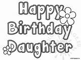 Birthday Daughter Happy Coloring Pages Stuff Clip Husband Color Sisters Wife Reddit Email Twitter Sis Coloringpage Eu sketch template