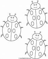 Coloring Ladybugs Ladybug Pages Three Insects Color Printable Activity Print Kids Coloringbay sketch template