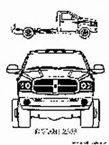 Coloring Ram Dodge Pages Truck Colouring Printable Color sketch template