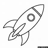 Rocket Thecolor Spaceship sketch template