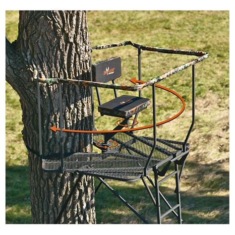 big game ultra view dx  ladder tree stand  ladder tree