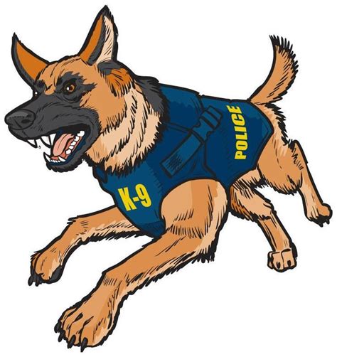 police dogs  dogs canine art dog art cartoon clip art cartoon