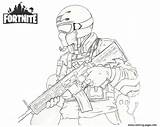 Fortnite Soldier Coloring Pages Printable Print sketch template