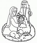 Jesus Birth Coloring Outline Library Clipart sketch template