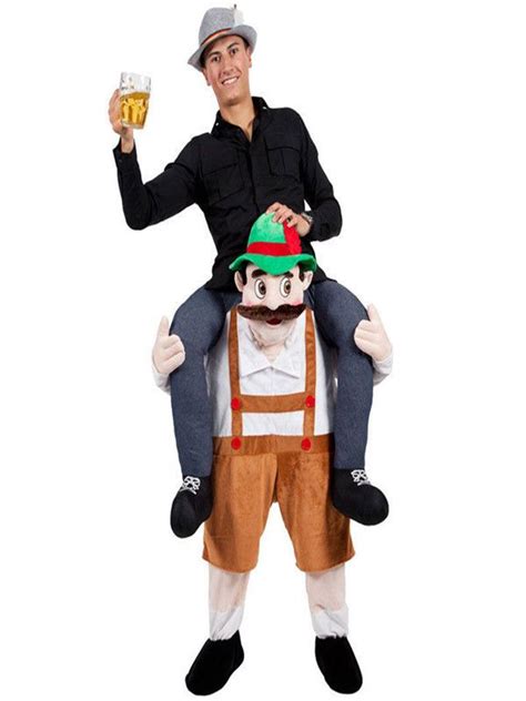 Mascot Fancy Dress Costume Carry Me Bavarian Beer Guy On